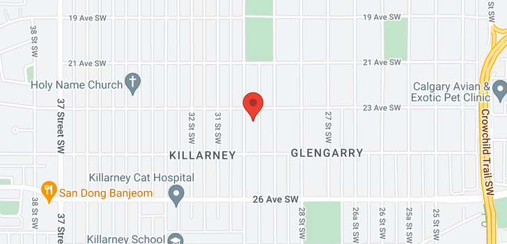 map of #7 2412 30 ST SW